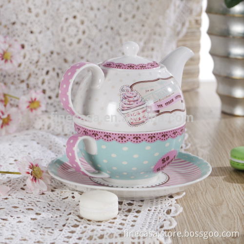 Elegant Design Fine Ceramic Teapot Set